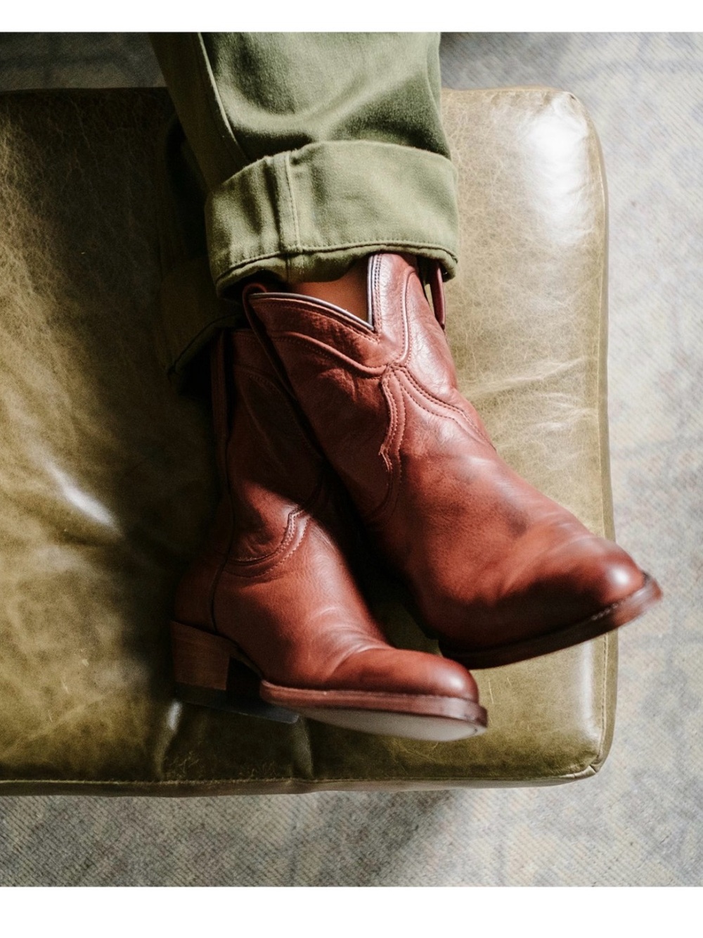 Tecovas Penny Brown Honey Brown Leather 9.5 - Picture 2 of 8